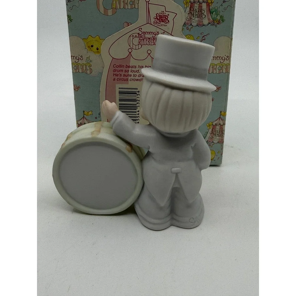 Precious Moments Collin Sammys Circus Drum Boy Figurine 529214 1993 Enesco Box